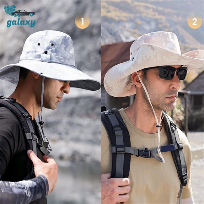 Galaxy Nón Tai Bèo Vành Rộng Thoáng Khí Chống Nắng Chống Thấm Nước Có Dây Điều Chỉnh Được