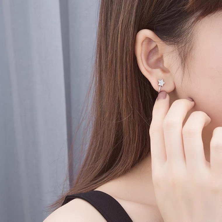 Khuyên Mũi Kẹp Nostril Khuyên Tai Kẹp Vành Đính Đá Nhân Tạo