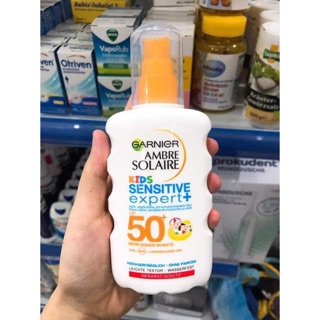 Kem chống nắng Garnier Sensitive cho da nhạy cảm , kể cả da em bé