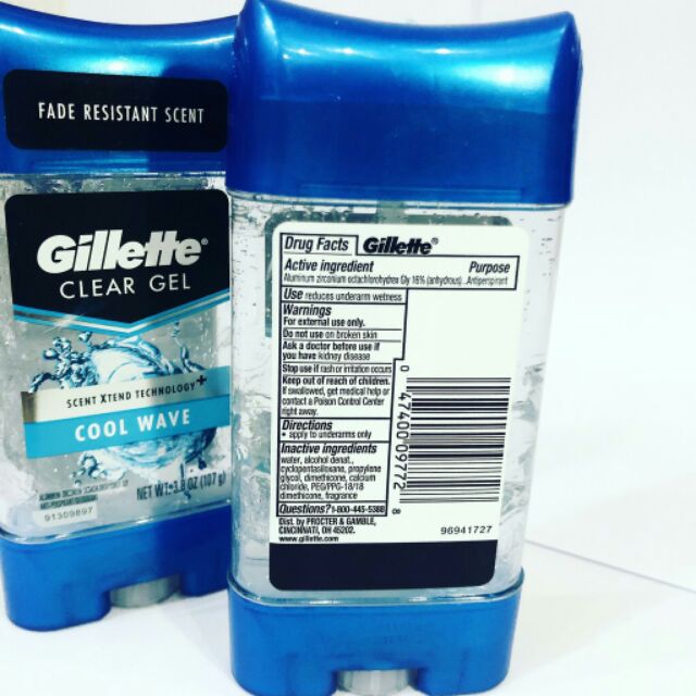 Lăn khử mùi dạng gel GILLET SCENT XTEND TECHNOLOGY COOL WAVE | BigBuy360 - bigbuy360.vn