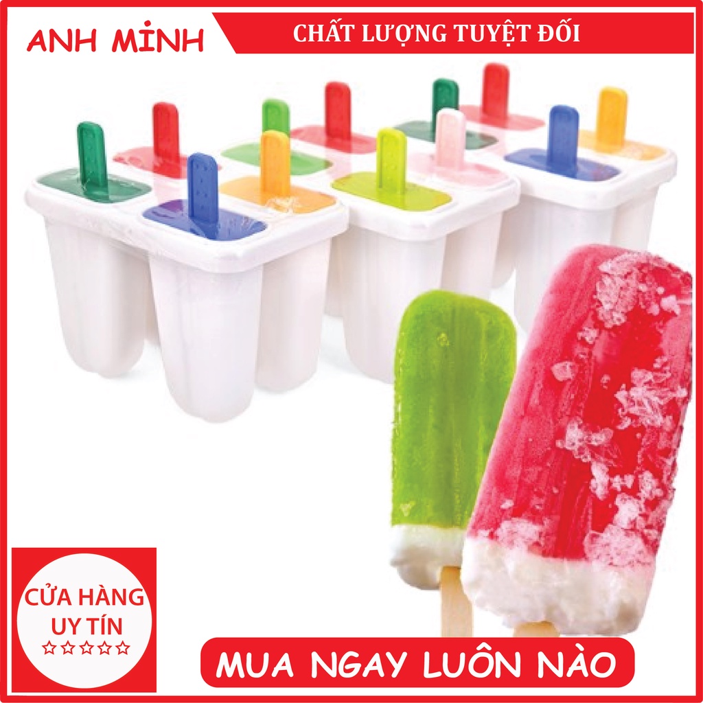 Khuôn làm kem, khuôn làm kem que, khay kem SOng Long nhựa PP nguyên sinh-dễ thao tác, An toàn tuyệt đối