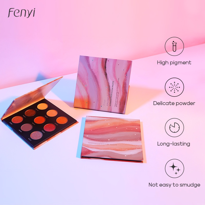 Bảng Phấn Mắt Fenyi 9 Màu Sáng Bóng 1.4gx9