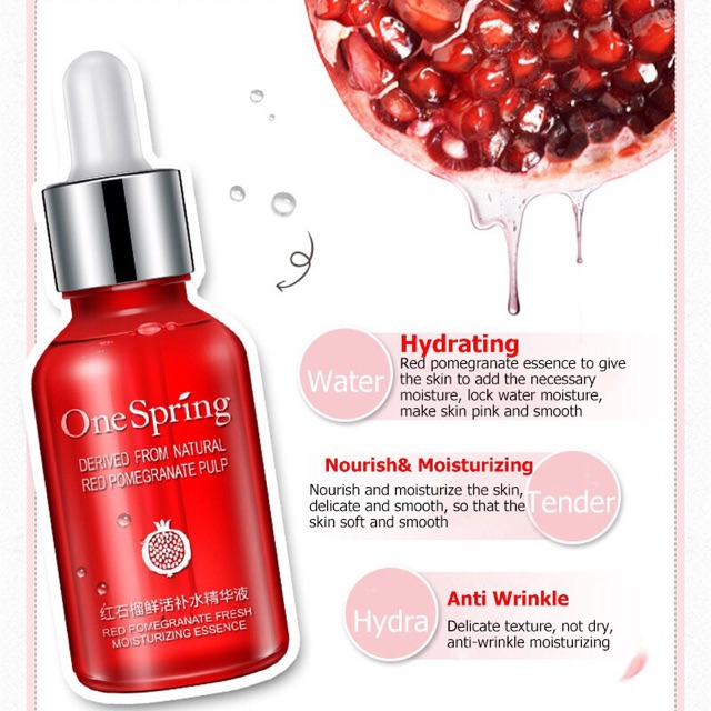 Serum lựu của one spring dưỡng trắng da thanh lý hàng không hộp