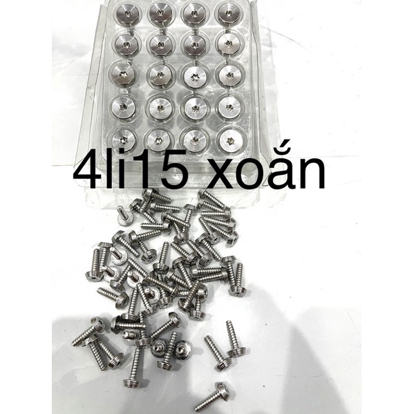 ốc salaza thái inox 304 8li25 5li15 nhiễn 6li15 5li15 6li20 5 cạnh và đầu thái