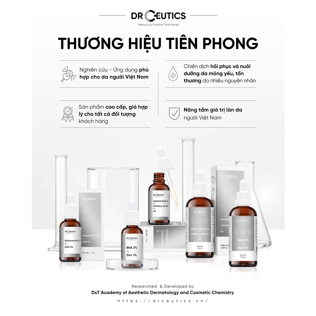 Serum B5 Rau má DrCeutics  - Cấp ẩm làm dịu