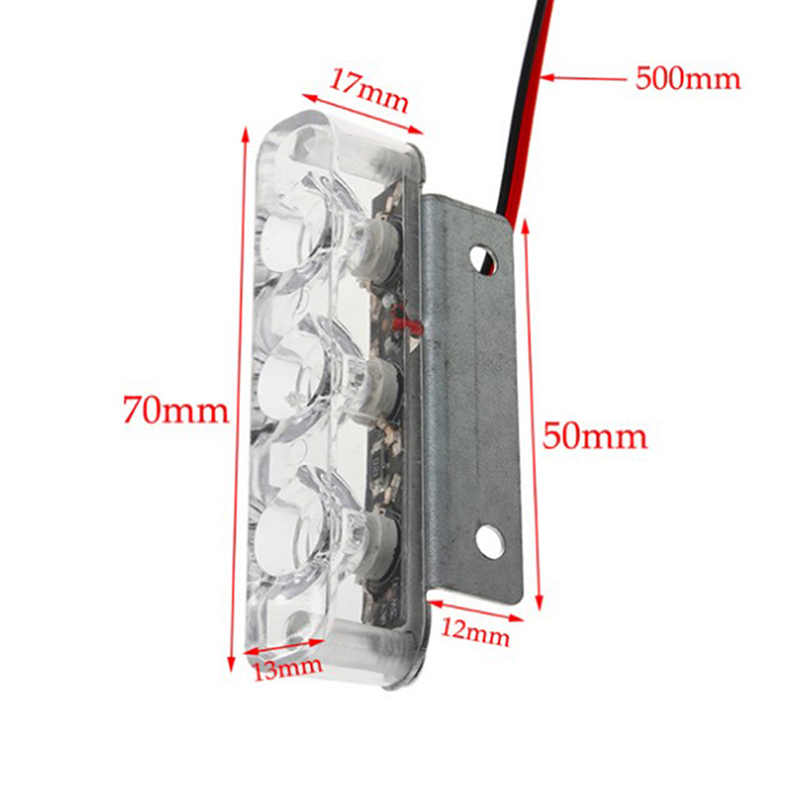 Bộ 2 Đèn 3 Led Cảnh Sát 12v 12w Chất Lượng Cao