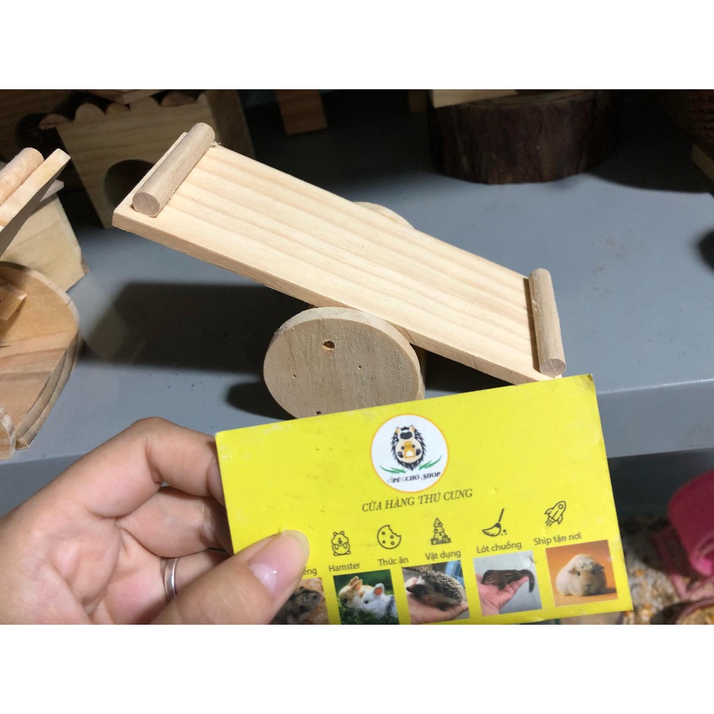 Bập bênh gỗ cho hamster hoặc trưng bày ,trang trí.