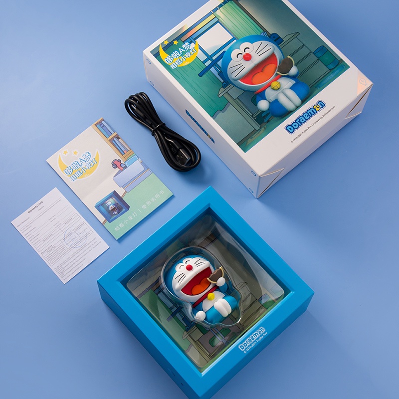 Đèn ngủ DORAEMON cảm ứng+sạc USB-đèn cao cấp mô hình dễ thương