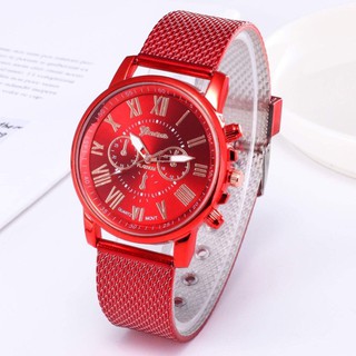 Đồng hồ thời trang nam nữ dây lưới nhựa Geneva LL126612
