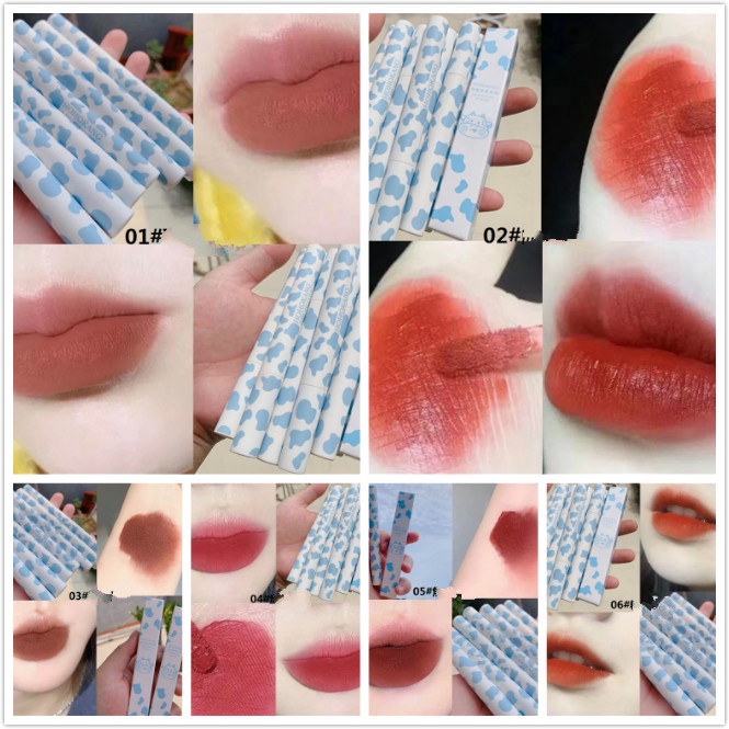 [Hàng mới về] Son Môi Qipin 6 Màu Nhung Lì Chống Thấm Nước Lâu Trôi Không Dính Ly