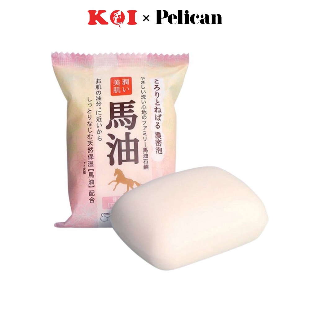 Xà phòng rửa mặt chiết xuất từ dầu ngựa Pelican Horse Oil Facial Soap 100g