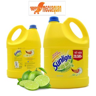 Nước rửa chén Sunlight Chanh 100 chiết xuất chanh tươi can 3.67 lít