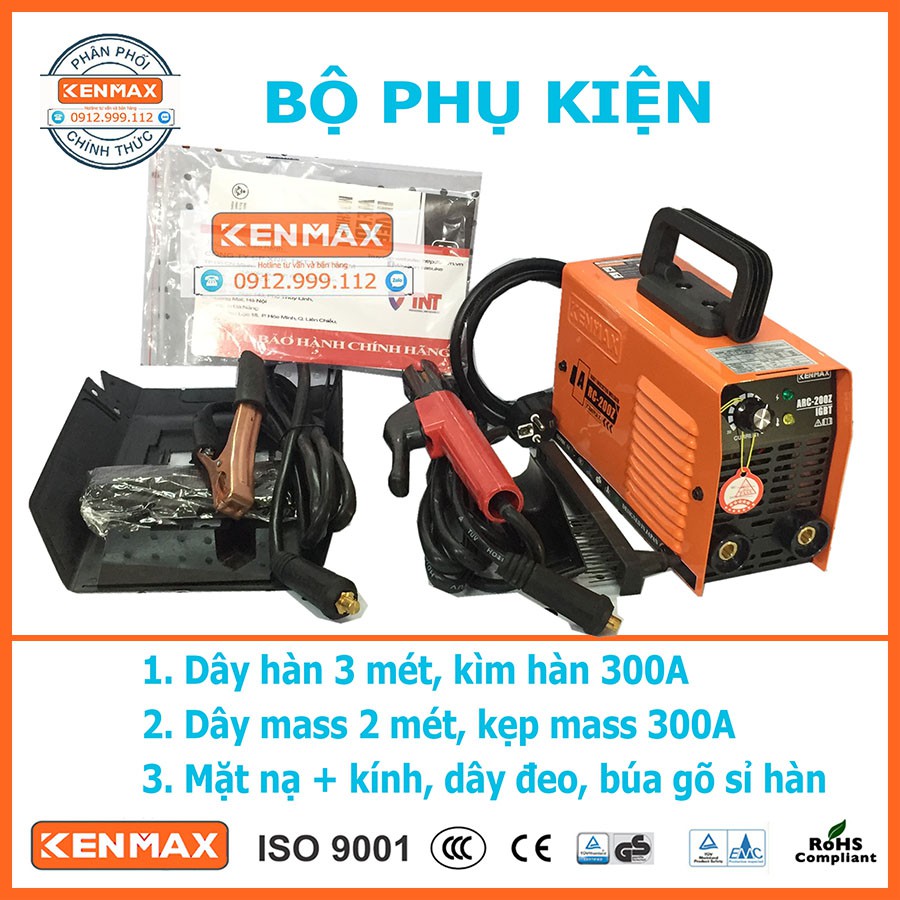 Máy Hàn Điện Tử Mini Gia Đình KENMAX ARC-200Z | Thương hiệu Nhật Bản