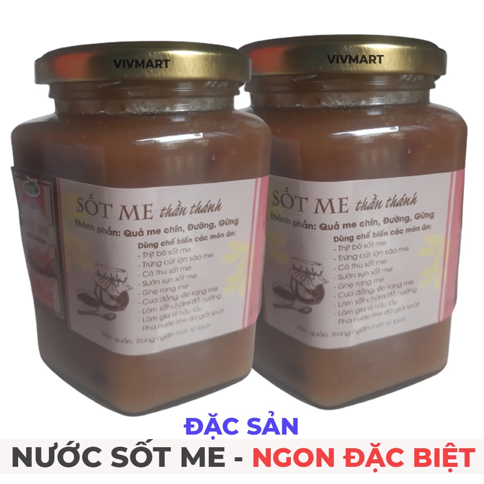 Sốt Me Ngon Mê Mẩn Dùng Để Pha Nước Giải khát, Làm Nước Chấm Thịt Nướng, Sốt Trứng Cút, Sốt Cá, Cua, Ốc