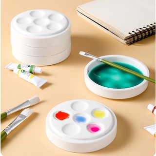 khay pha màu bằng sứ - palette pha màu