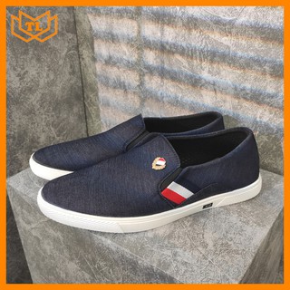 Giày lười vải nam đế cao su TL279 Shop Thành Long chuyên giày vải nam