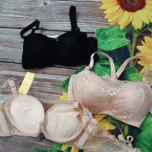 (02)Áo lót ren quây đệm dày nâng ngực