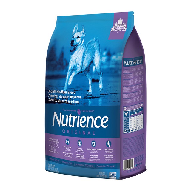 [Nhập Khẩu Canada] Thức Ăn Cho Chó Đốm Dalmatian Nutrience Original Bao 5kg Phát Triển Cơ Bắp Thịt Cừu, Rau Củ, Trái Cây