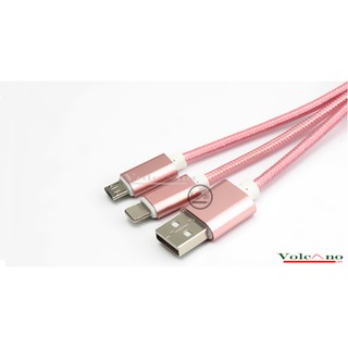 Cáp Sạc Đa Năng Móc Khóa 2 In 1