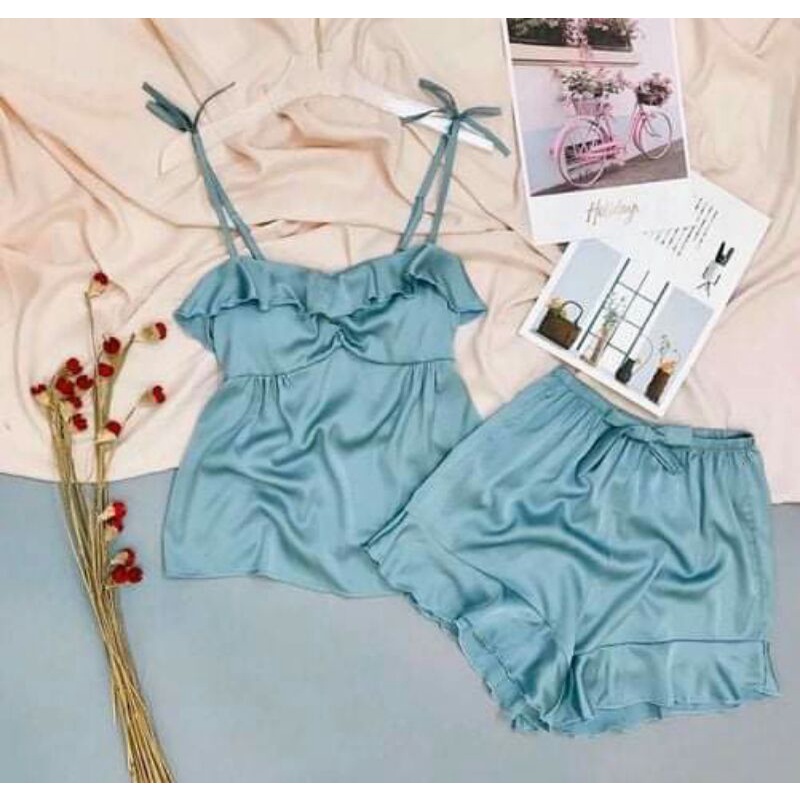 ⚡freeship ⚡Bộ ngủ lụa thiết kế