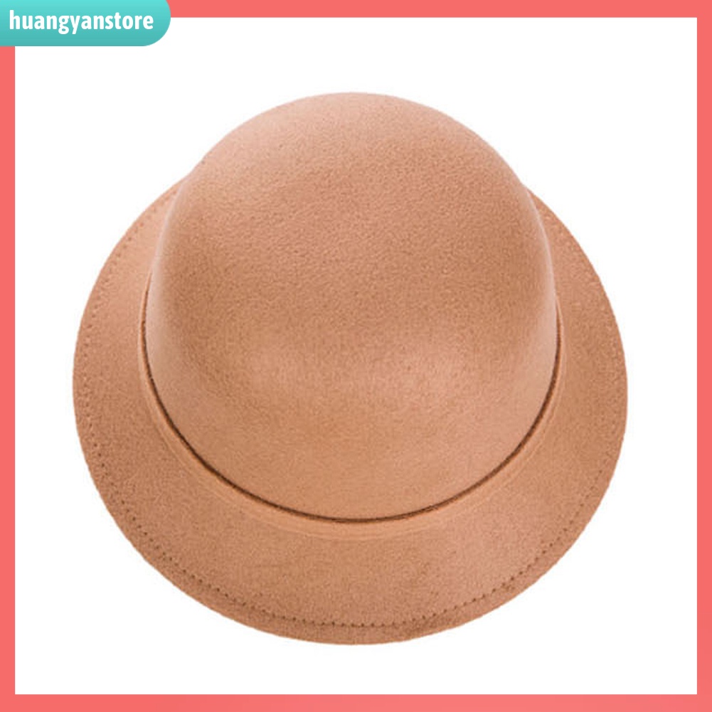 HY| Mũ len màu trơn có đính nơ xinh xắn dành cho nữ