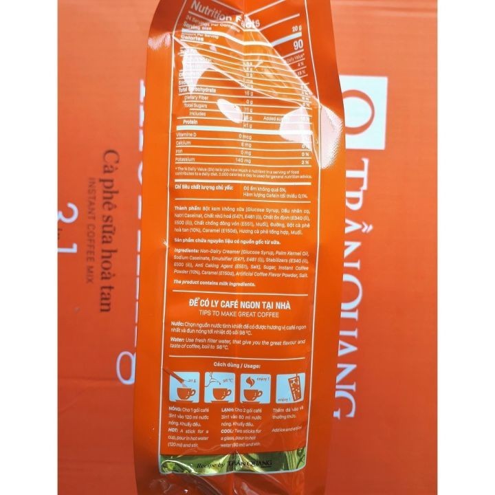 Cà Phê sữa hòa tan 3 in 1 Good morning TRẦN QUANG 480g | BigBuy360 - bigbuy360.vn
