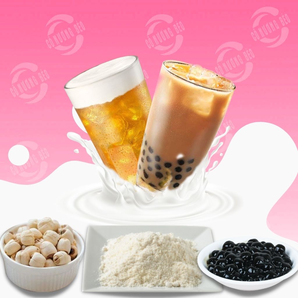 Set trà sữa tự pha Ô Long trà sữa trân châu truyền thống Trà sen vàng Macchiato thành phẩm 10 15 cốc Ăn Vặt Cô Nương Béo