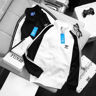 Áo khoác thể thao nam nữ  Phối Đen - Trắng