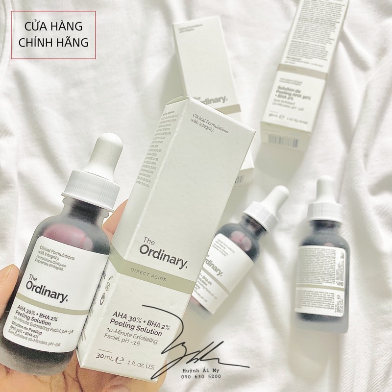 [CHUẨN AUTH BILL US] Serum The Ordinary tẩy da chết AHA30% BHA2% Peeling Solution