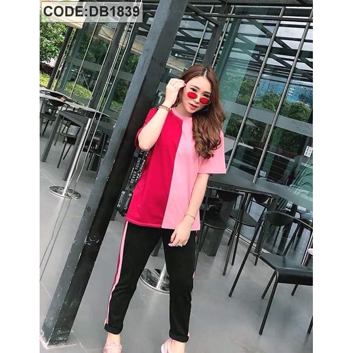 Đồ bộ thun Thái phối màu năng động