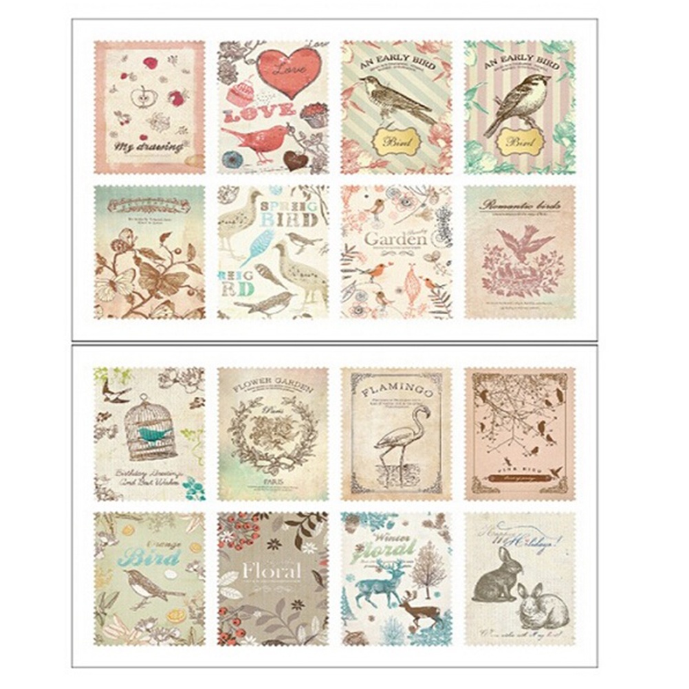 Set 2 Sticker Giấy Note Hình Tháp Eiffel Cổ Điển Trang Trí Sổ Tay