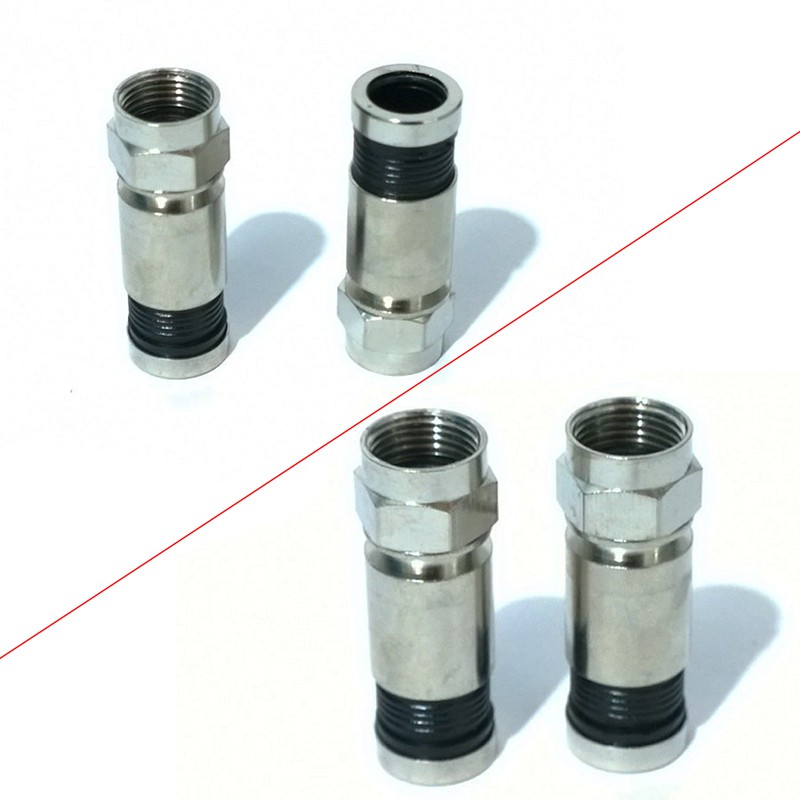 Chuôi vặn giắc RF Angten TV Cổ bấm cáp Angten TV OD-7.5mm