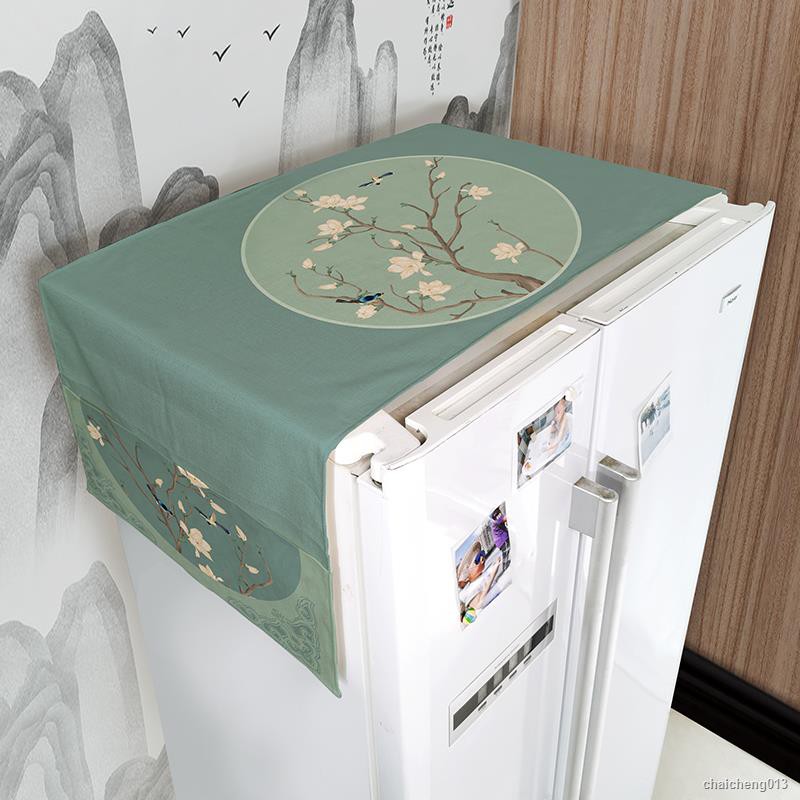 Tấm Vải Che Phủ Tủ Lạnh Phong Cách Trung Hoa Mới