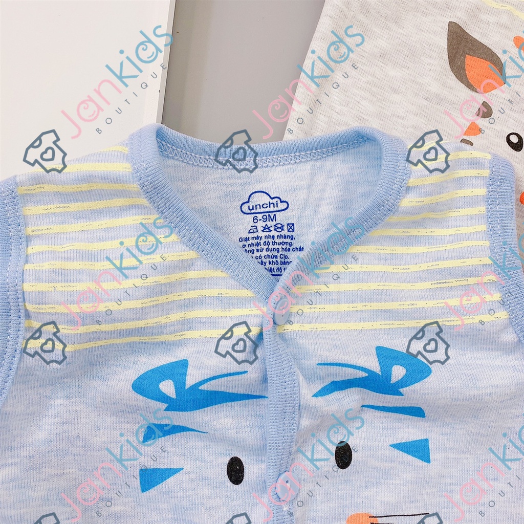 Áo gile nỉ loang UNCHI cao cấp cho bé trai, bé gái