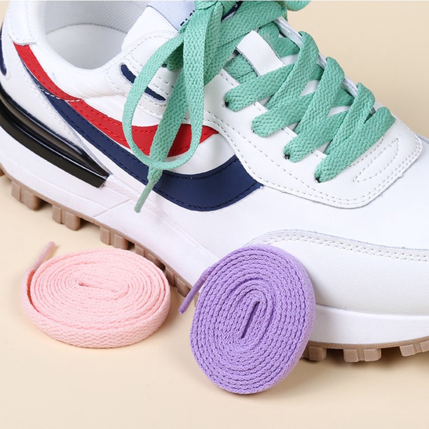 Phụ kiện giày sneaker : dây giày nhiều màu sắc dày 0,8mm dài 1m2 - 1m6 .