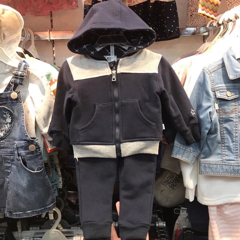 Bộ nỉ Boss siêu ấm cho bé trai