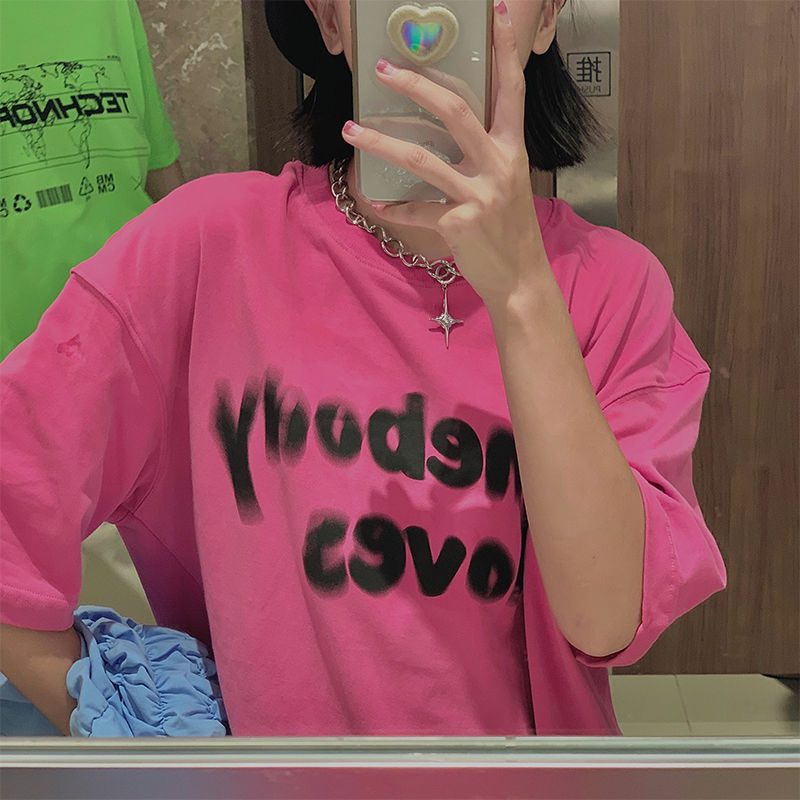 100% cotton Áo Thun Nữ Tay Ngắn Họa Tiết Sáng Tạo Thời Trang Mùa Hè 2023