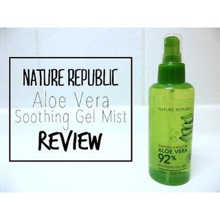 Xịt khoáng dưỡng ẩm nha đam lô hội Nature Republic Soothing & Moisture Aloe Vera 92% Gel Mist