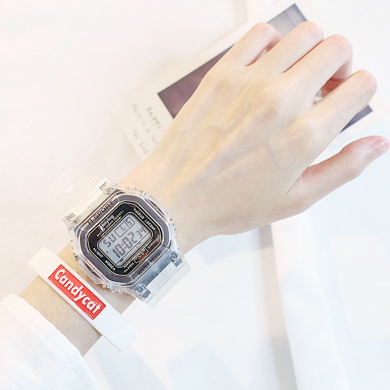 (Giá Sỉ) Đồng Hồ Thể Thao Nam Nữ Sport C29 Dây Trong Suốt Máy Điện Tử 8 Chức Năng - Bảo Hành 6 Tháng | BigBuy360 - bigbuy360.vn