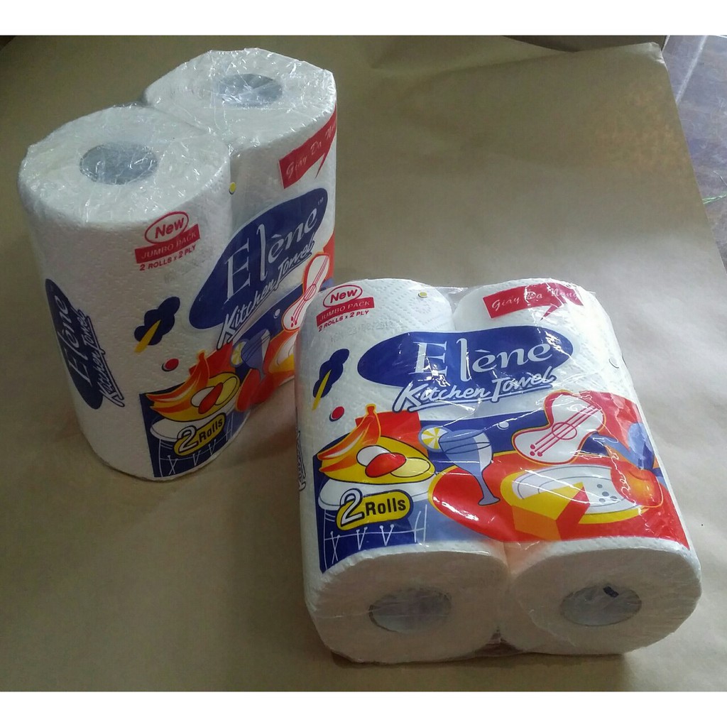 Combo 6 Lốc Khăn Bếp Đa Năng Elène 2 Cuộn (2lớp)