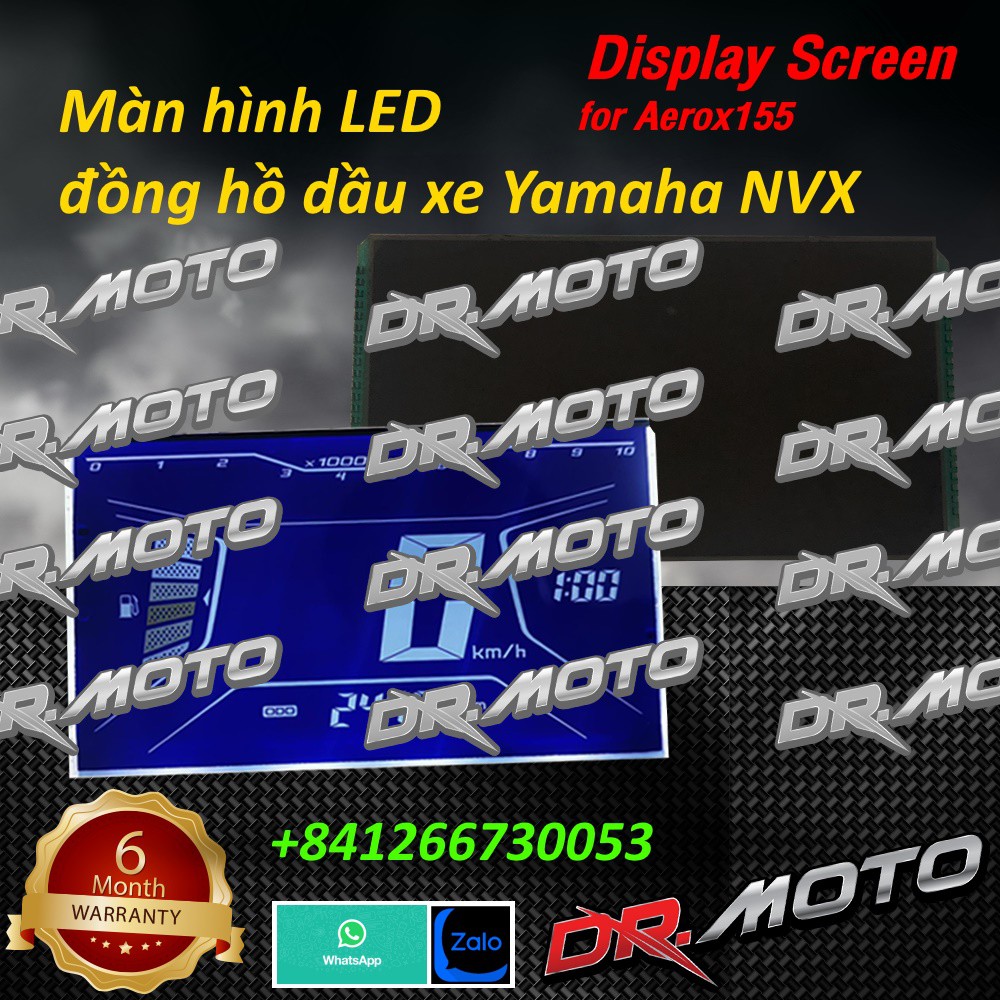 Màn hình LED đồng hồ dầu xe Yamaha NVX, Digital screen for Yamaha Aerox 155, Lcd Display