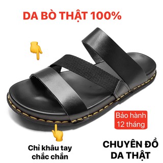 Dép nam da bò thật siêu bền VNXK DE70