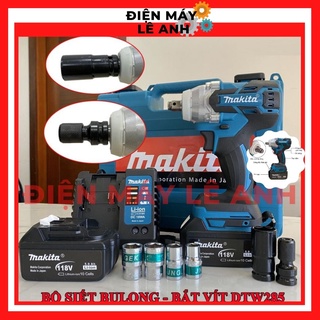 Máy bắn vặn vít siết ốc bulong Makita 118V cầm tay mini giá rẻ 100% đồng KHÔNG CHỔI THAN Pin 10 Cell