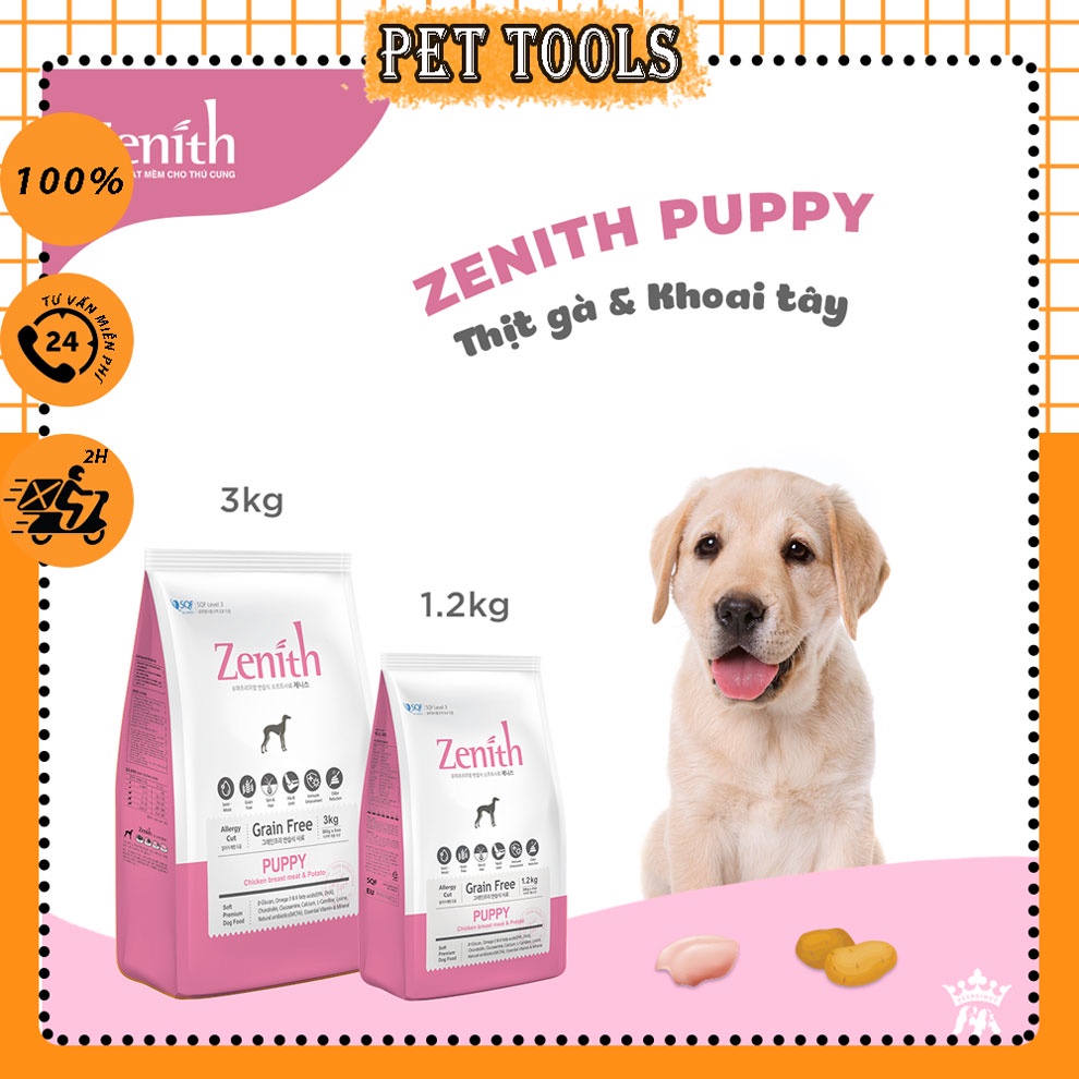 Thức ăn cho chó hạt mềm ZENITH PUPPY cho chó con PetTools
