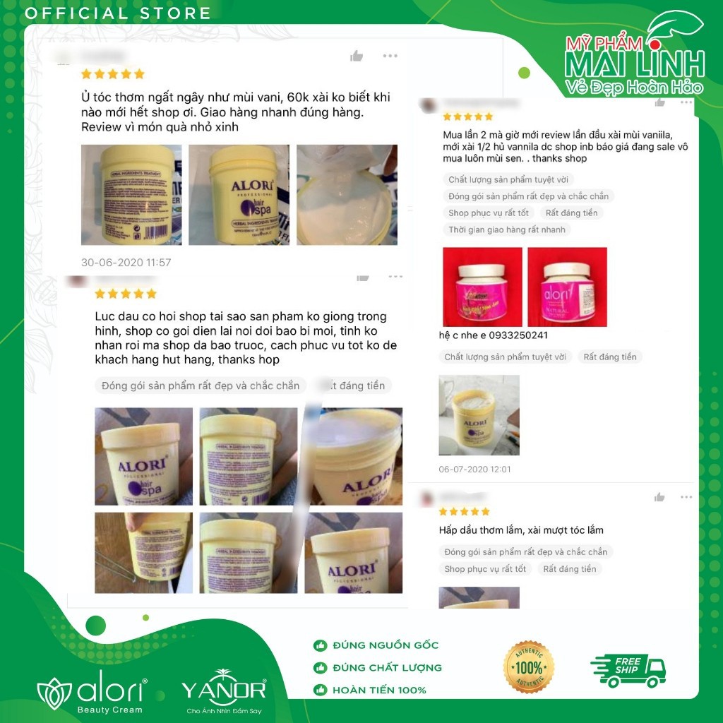 Ủ Tóc, Dầu Hấp Tóc Phục Hồi Tái Tạo Hư Tổn ALORI 1000ML - Đủ 7 Mùi Phổ Biến | BigBuy360 - bigbuy360.vn