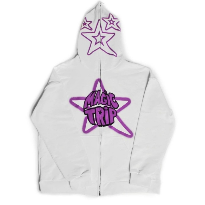 Áo khoác hoodie MMIOT Y2K tay dài có khóa kéo in họa tiết đầu lâu phong cách gothic Hàn Quốc thời trang thể thao