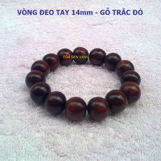 Vòng Tay Gỗ Trắc 14mm