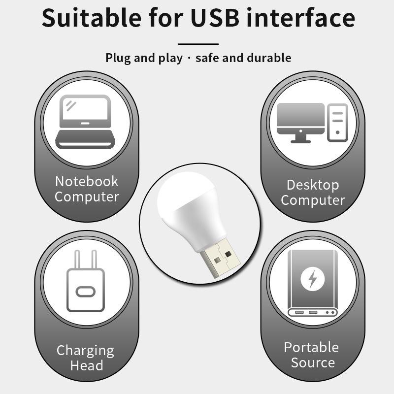 Đèn led đọc sách HDOORLINK cổng USB 2 loại 5V mini linh hoạt nhiều màu tùy chọn bảo vệ mắt tiện dụng