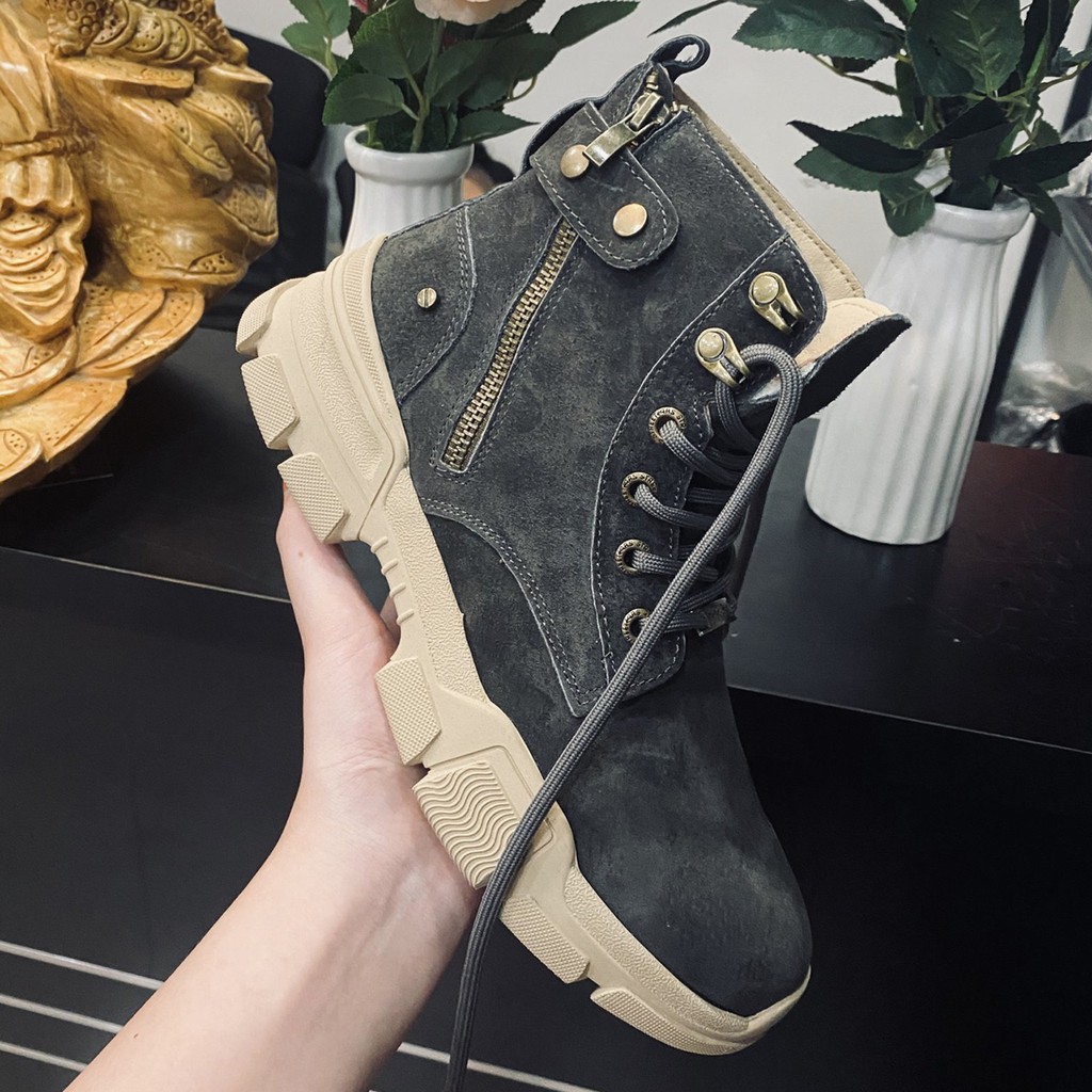 [HÀNG HOT TREND 2021] BS 107 Giầy Nam cổ cao Da bò cao cấp FULL SIZE, có 2 màu anh em tha hồ lựa chọn | BigBuy360 - bigbuy360.vn