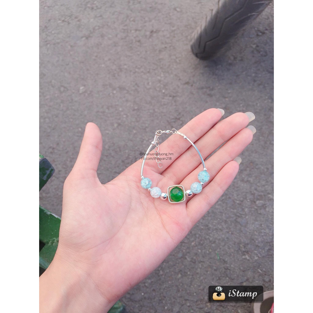 Vòng tay đôi mặt kim loại